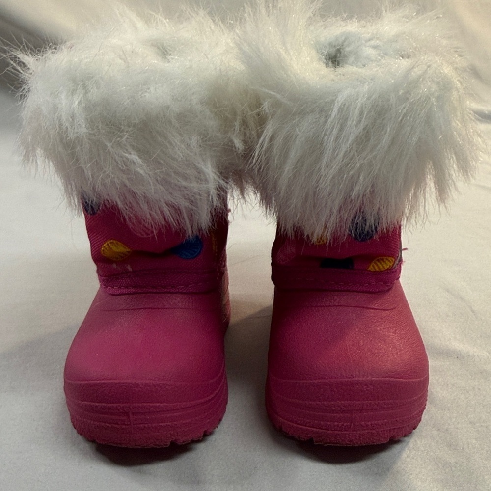 ⭐️ Pink Waterproof Kids' Boots with Faux Fur